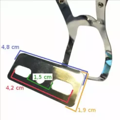 Messingschlager Cale Pieds Pédale Vélo Avec 2 Points De Passage Pour Lanière 8 Messingschlager Cale Pieds Pédale Vélo Avec 2 Points De Passage Pour Lanière -Schwalbe Soldes cale pieds pedale velo avec 2 points de passage pour laniere full 4