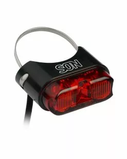 Feu Arrière SON DC 6-12 Volts Sur Tige De Selle