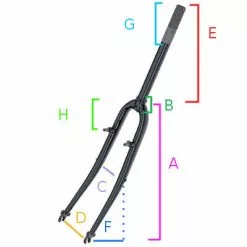 Schwalbe Soldes -Schwalbe Soldes fourche velo trekking 28 pouces 1 1 8 filetee noire full 2