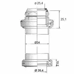 Schwalbe Soldes -Schwalbe Soldes jeu de direction 1 1 8 avec reducteur pour pivot de 1 pouce full 2