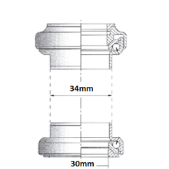 Jeu De Direction Tange 1 1/8 Diamètre 28,6 Mm -Schwalbe Soldes jeu de direction tange 1 1 8 diametre 28 6 mm full 2