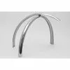 Paire De Garde-boue 700C X 40mm Avant Long - Inox Poli