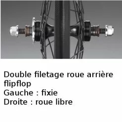Paire De Roues Noires Flipflop Vélo Fixie 28 X-Press Miche -Schwalbe Soldes paire de roues noires flipflop velo fixie 28 x press miche full 6