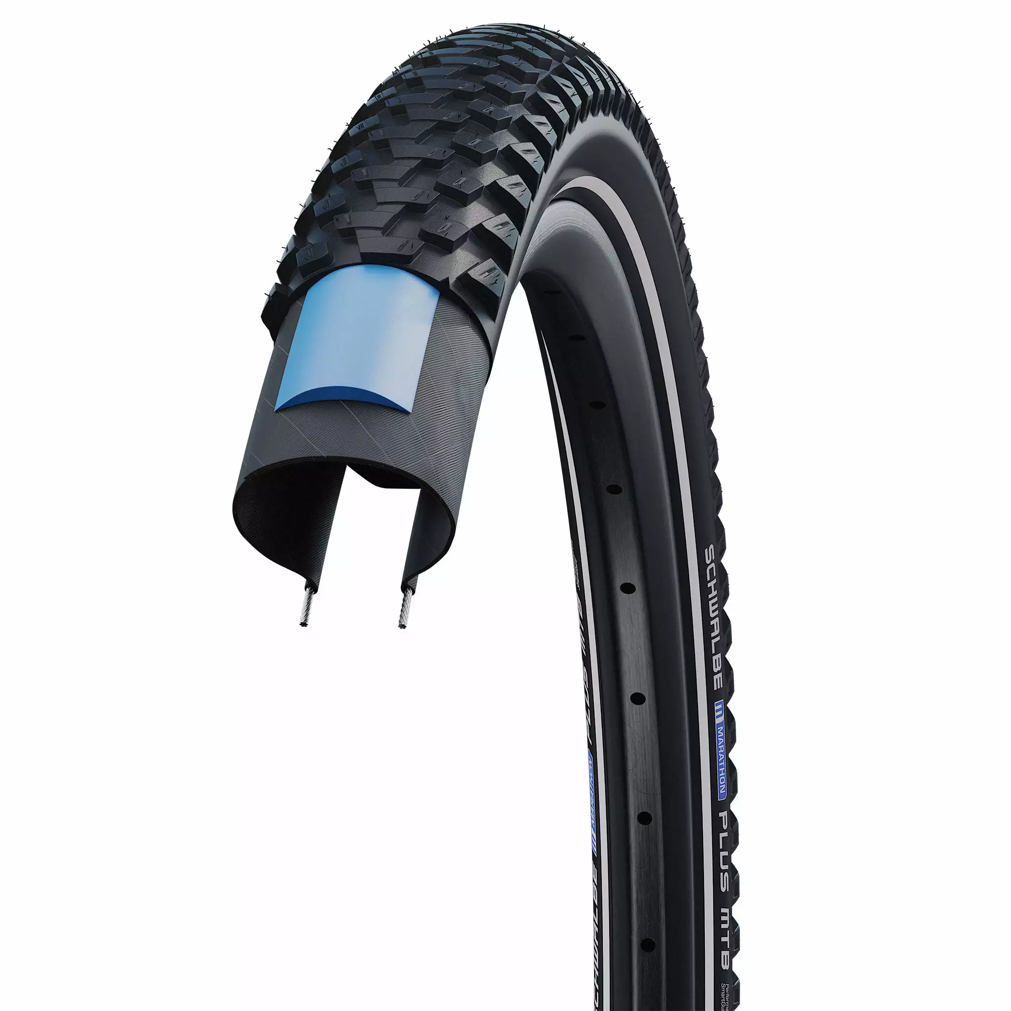 Pneu VTT Schwalbe Marathon Plus MTB Smart DualGuard 27.5 / 29 Pouces 1 Pneu VTT Schwalbe Marathon Plus MTB Smart DualGuard 27.5 / 29 Pouces