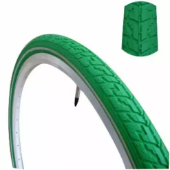 Pneu Vélo Coloré 700 Dutch Perfect SRI 27 No Puncture -Schwalbe Soldes pneu velo vert anti crevaison 700x38c dutch perfect full