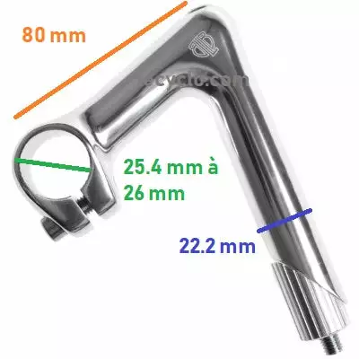 Potence Plongeur BLB Pour Vélo Vintage Retro Quill 4 Potence Plongeur BLB Pour Vélo Vintage Retro Quill – Image 4