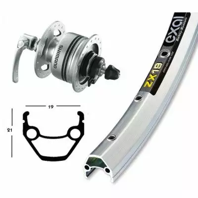 Exal Roue 28 Pouces Avec Dynamo Dans Moyeu C3000 3 Exal Roue 28 Pouces Avec Dynamo Dans Moyeu C3000 – Image 3