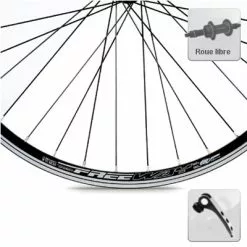 Rodi Roue Arrière Vélo 26 Pouces VTT FreeWay Roue Libre