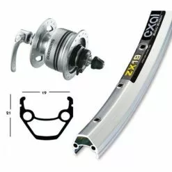 Exal Roue De 28 Pouces Avec Dynamo Dans Moyeu DH3N72 -Schwalbe Soldes roue de 28 pouces avec dynamo dans moyeu dh3n72 full 4