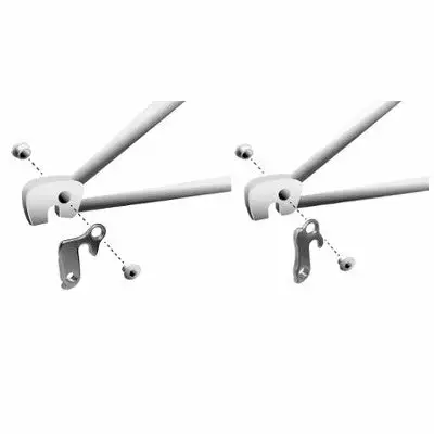 Vis Pour Patte De Dérailleur Amovible De Vélo XLC 2 Vis Pour Patte De Dérailleur Amovible De Vélo XLC – Image 2